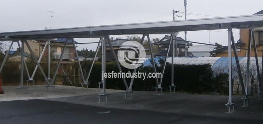 solar panel parking structure