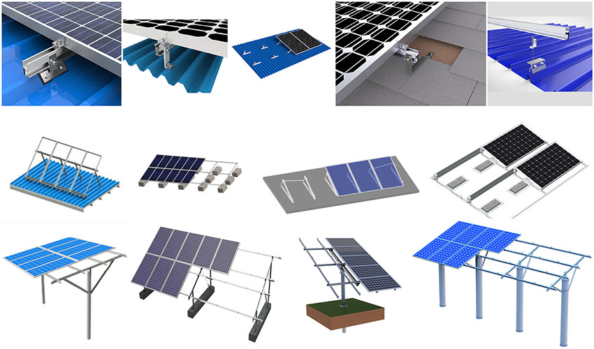 fabbrica di sistemi di montaggio solare in Cina