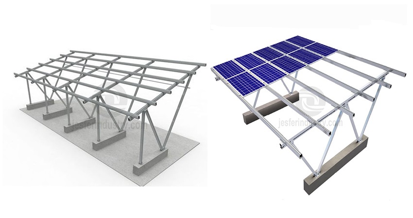 Tettoie per auto fotovoltaiche che montano il produttore cinese di xiamen