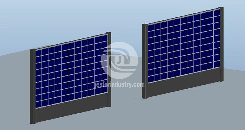 Kit staffa per recinzione fotovoltaica per superstrada