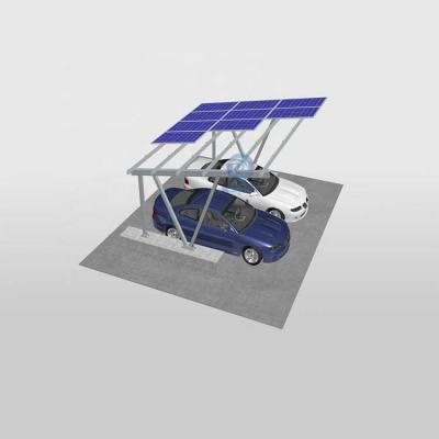 Posto auto coperto solare con struttura in alluminio per uso domestico