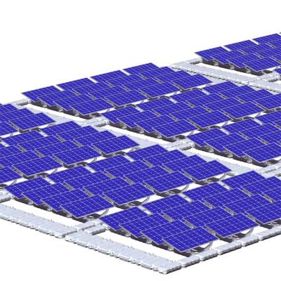 Sistema di montaggio flottante per pannelli solari fotovoltaici