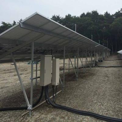 rack a terra per sistemi di montaggio solare in alluminio personalizzato